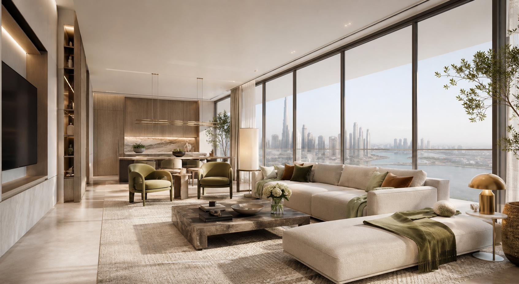 Contemporary Dubai apartment interior